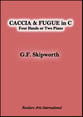 Caccia & Fugue in C piano sheet music cover